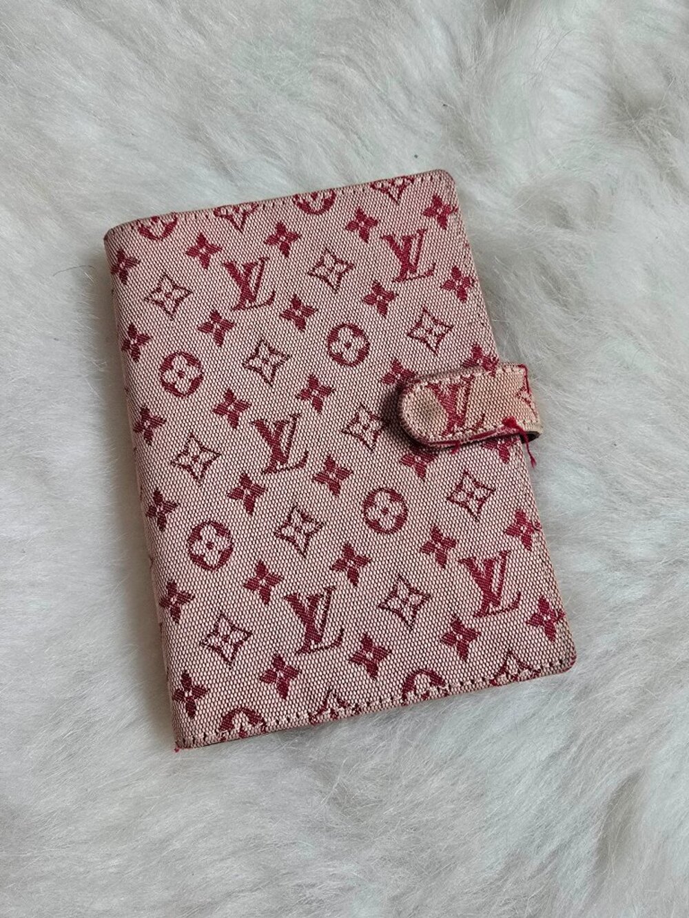 Louis Vuitton Monogram Mini Lin Agenda PM Red/Pink